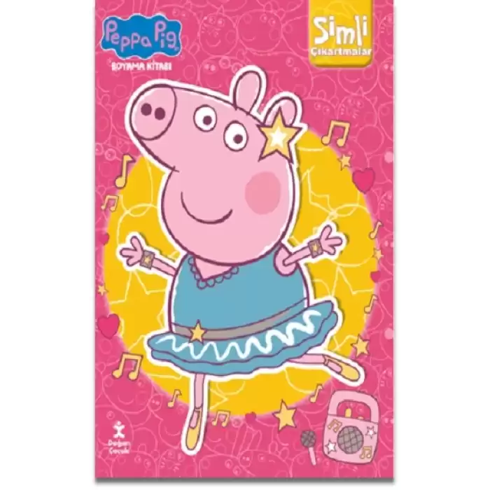 Peppa Pig Simli Çıkartmalı Boyama