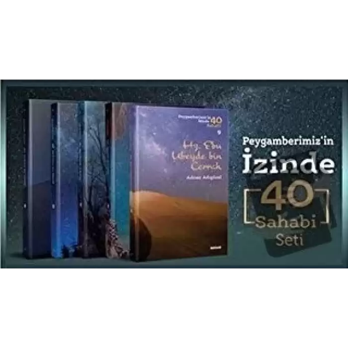 Peygamberimizin İzinde 40 Sahabi Seti 40 Kitap (Kutulu)