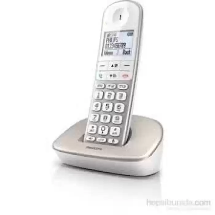 Philips Xl4901S Telsiz Dect Telefon 1.9 Ekran Eller Serbest Konuşla Beyaz Arka Işık-Tuş Takımı