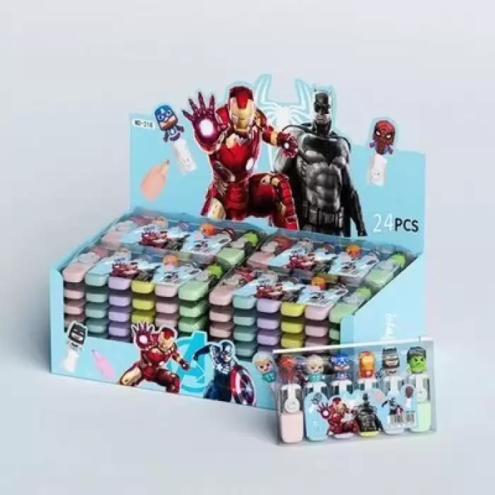 Pinco Fosforlu Kalem Avengers 6 Lı Dl-2038 - 24lü Paket