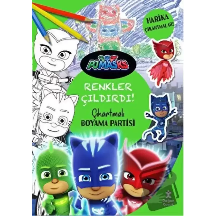 Pjmasks - Renkler Çıldırdı! Çıkartmalı Boyama Partisi