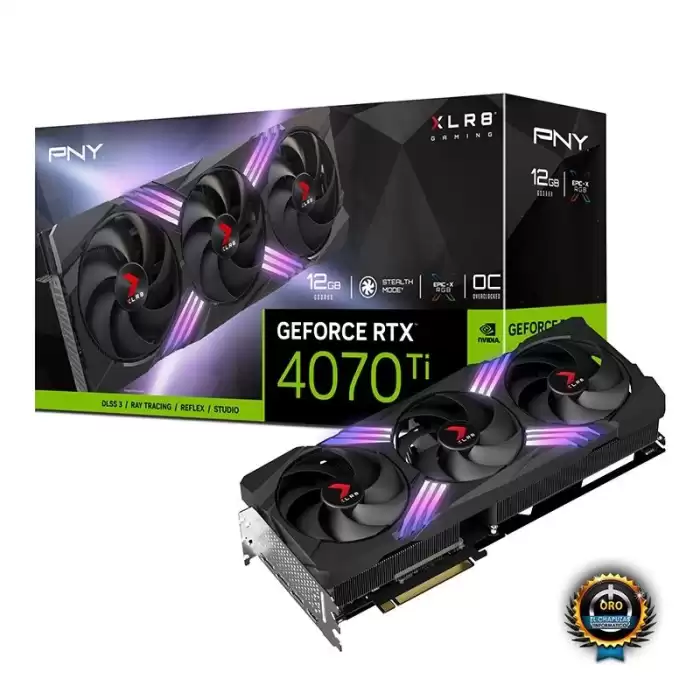 Pny Rtx4070Ti Xlr8 Gaming Verto 12Gb Gddr6X 192Bit Vcg4070T12Tfxxpb1 Dx12 Gaming Ekran Kartı