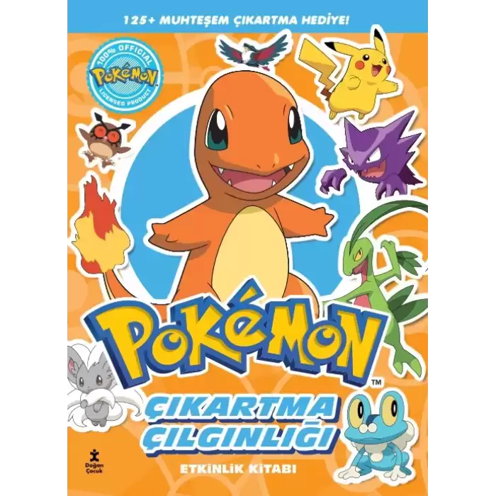 Pokemon - Charmander Çıkartma Çılgınlığı Etkinlik Kitabı