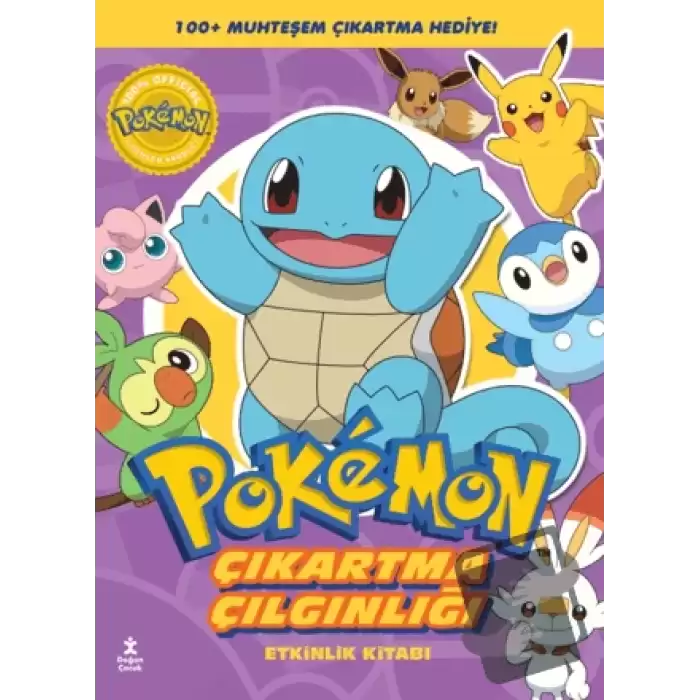 Pokemon - Squirtle Çıkartma Çılgınlığı Etkinlik Kitabı