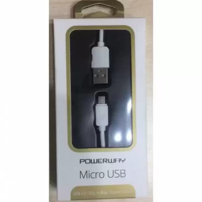 Powerway Sm03 2.A 1Mt Usb Micro Şarj Kablo Kutulu Usb 2.0 Hızlı Şarj