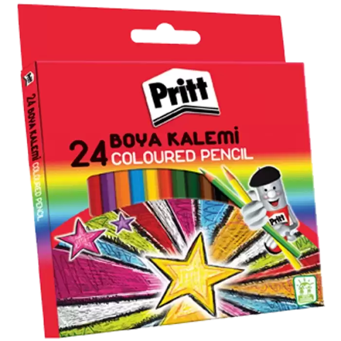 Pritt Kuru Boya Karton Kutu Tam Boy 24 Renk 1221351