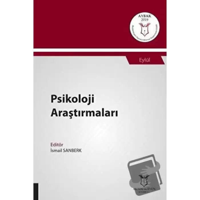 Psikoloji Araştırmaları (AYBAK 2019 Eylül)