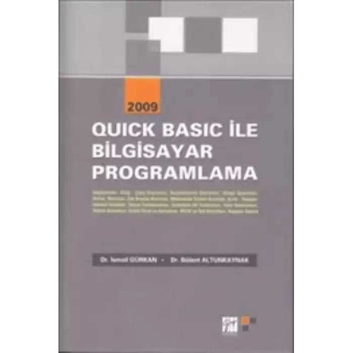 Quick Basic ile Bilgisayar Programlama