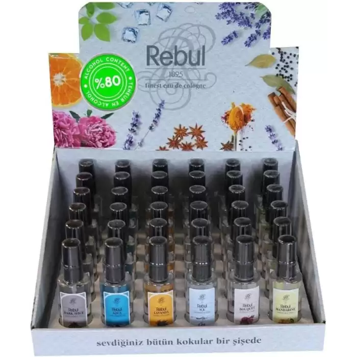 Rebul 36Lı Set 50Ml Sprey Kolonya