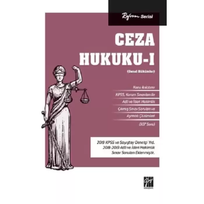 Reform Serisi Ceza Hukuku - I (Genel Hükümler)