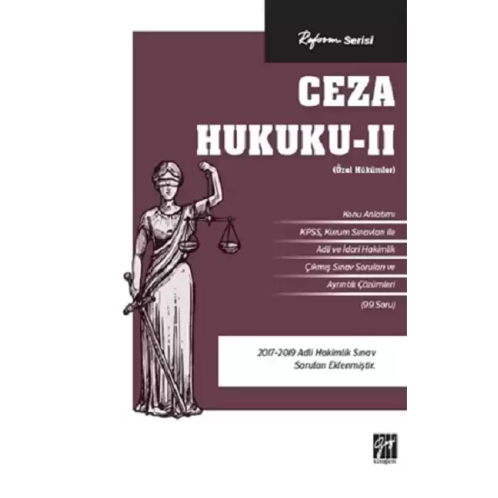 Reform Serisi Ceza Hukuku –II (Özel Hükümler)