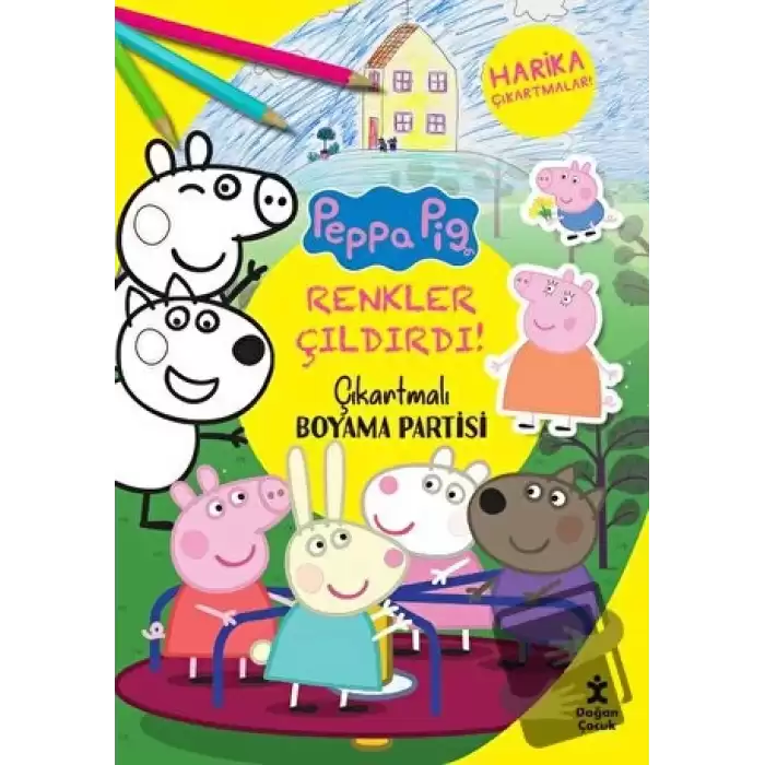 Renkler Çıldırdı - Peppa Pig Çıkartmalı Boyama Partisi