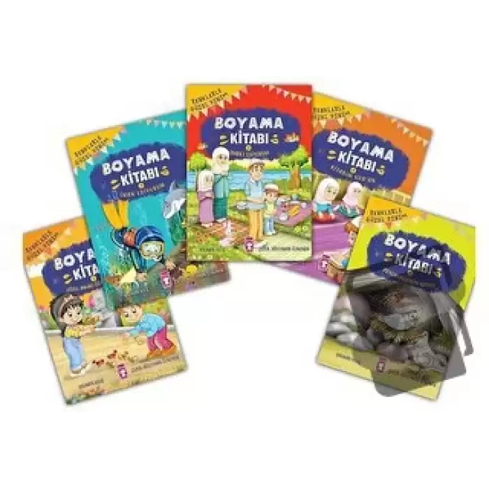 Renklerle Güzel Dinim Boyama Kitabı Set (5 Kitap)