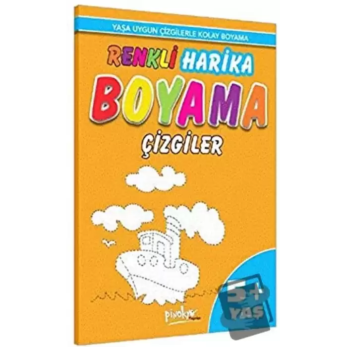 Renkli Harika Boyama Çizgiler 5+ Yaş