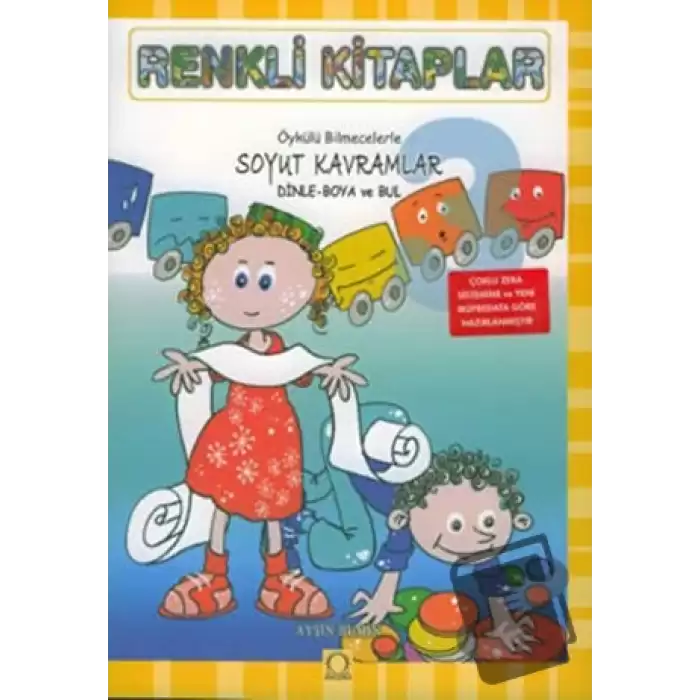 Renkli Kitaplar - 3 Öykülü Bilmecelerle Soyut Kavramlar Dinle Boya ve Bul