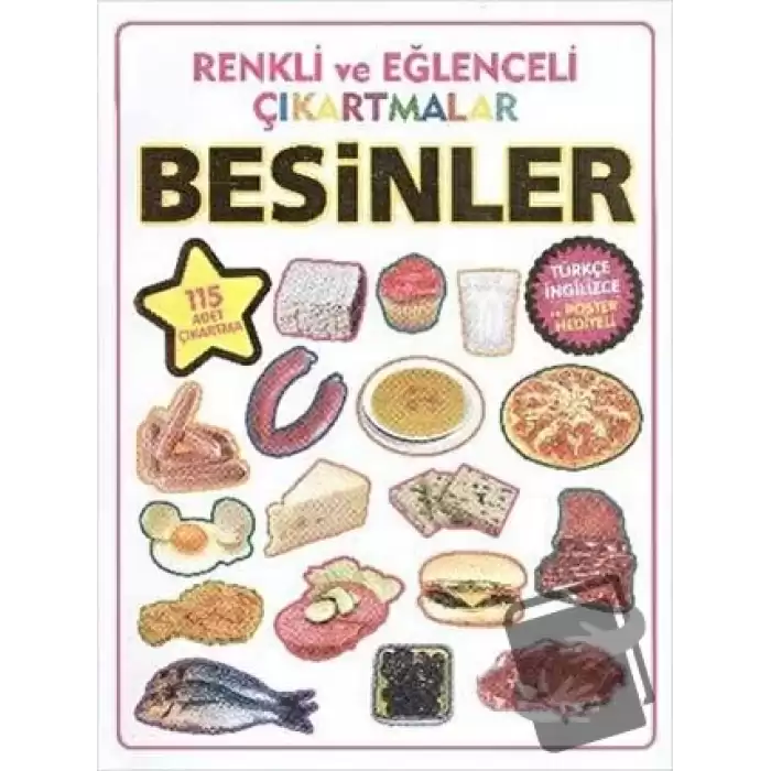 Renkli ve Eğlenceli Çıkartmalar - Besinler (Food)