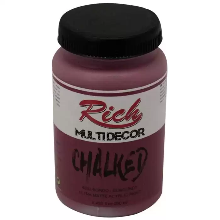 Rich Akrilik Boya Multi Decor Chalked 250 Cc Bordo 4532