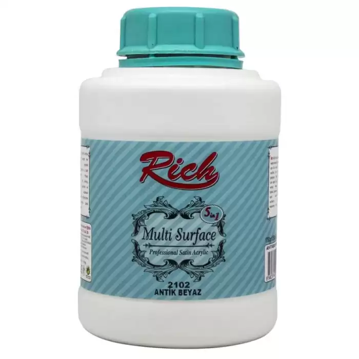 Rich Akrilik Boya Multi Surface 1750 Gr Antik Beyaz 2102