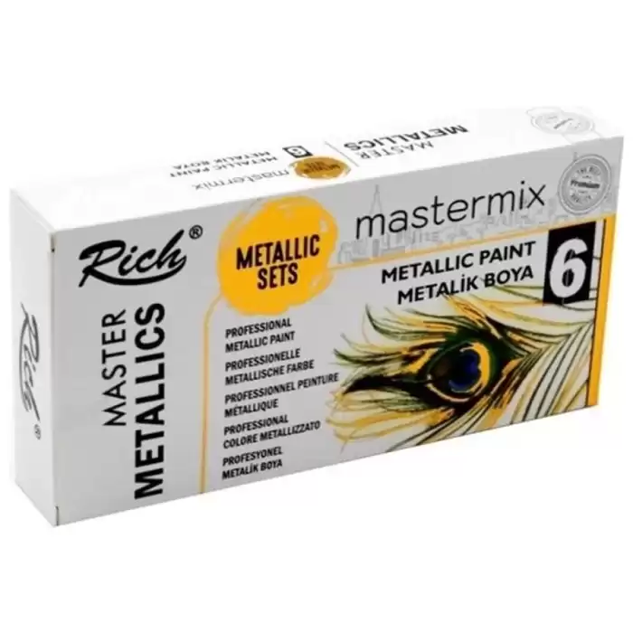 Rich Mastermix Metalik 60 Cc 6 Lı Set 14295