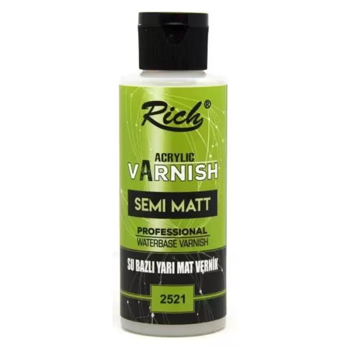 Rich Vernik Su Bazlı Yarı Mat High Gloss 120 Cc 120-2521