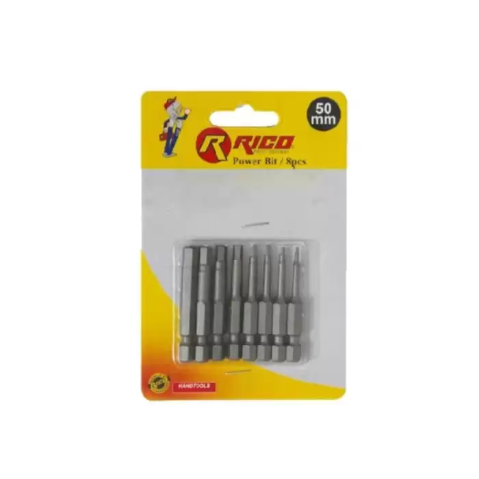 Rıco 005-Kk1132  50Mm 8 Parça Allen Bits Uç Seti