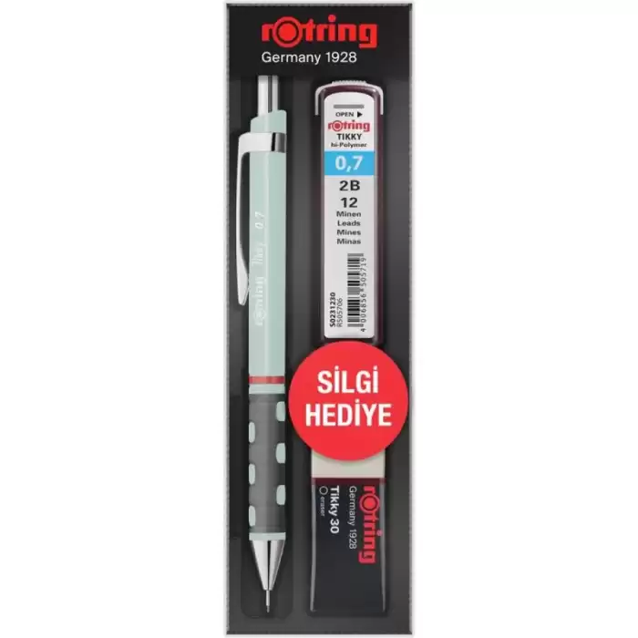 Rotring Okul Seti Tıkky Min Silgi 3 Lü 0.7 Mm Opal Mavi Ro-Kk07-07-Opal