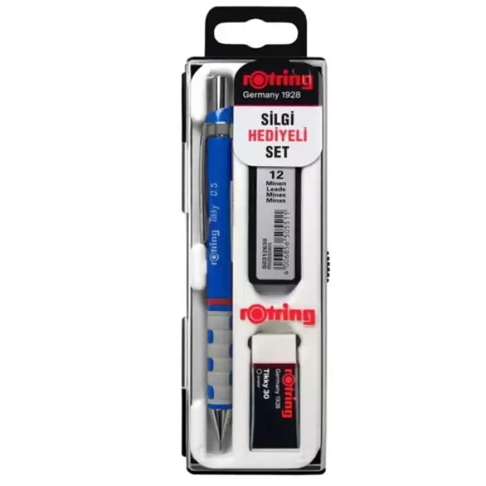 Rotring Okul Seti Versatil+Min Silgi Hediyeli 0.5 Mm Mavi Ro-Kk07-05M