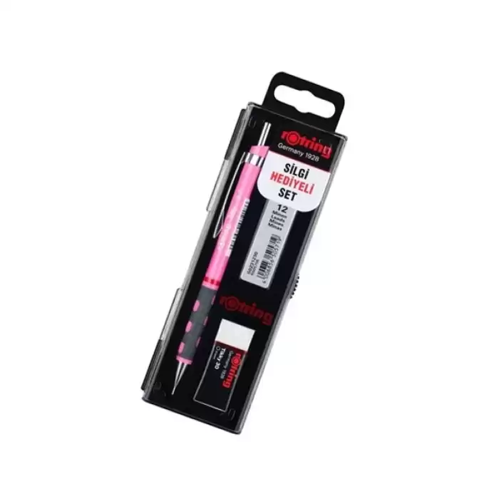 Rotring Okul Seti Versatil+Min Silgi Hediyeli 0.7 Mm Fosforlu Pembe Ro-Kk07-07Fp