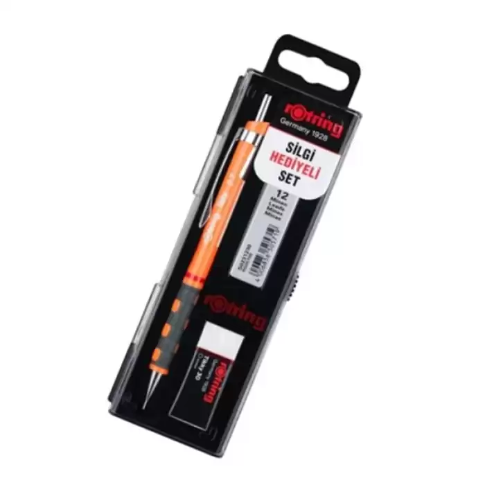 Rotring Okul Seti Versatil+Min Silgi Hediyeli 0.7 Mm Fosforlu Turuncu Ro-Kk07-07Ft