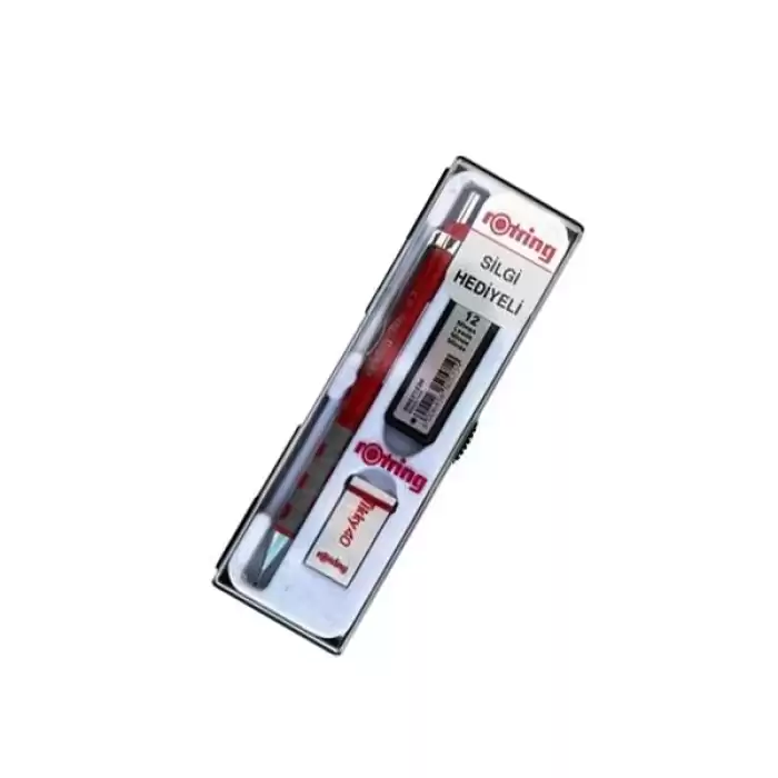 Rotring Okul Seti Versatil+Min Silgi Hediyeli 0.7 Mm Kırmızı Ro-Kk07-07K