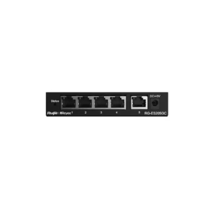 Ruijie-Reyee Rg-Es205Gc  4Port 10-100-1000 Mbps+1 Port 10-100-1000 Mbps Gb Yönetilebilir 54W