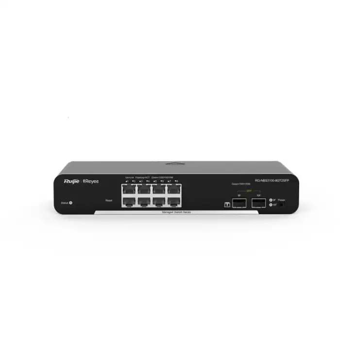 Ruijie Rg-Nbs3100-8Gt2Sfp 8-Port Gigabit L2 Managed Switch, 8 Gigabit Rj45 Ports,2 Sfp Slots