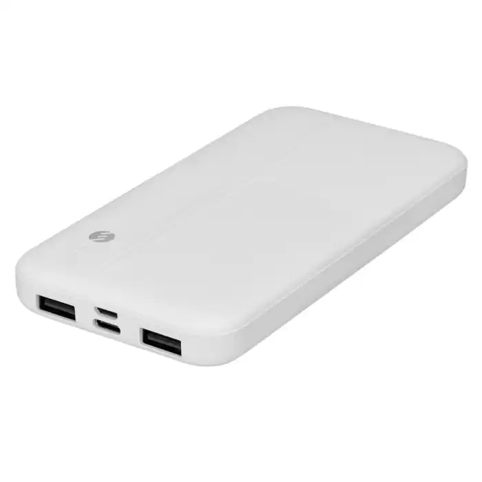 S-Link Ip-G10N 10000Mah Micro+Type C Girişli Powerbank Beyaz Taşınabilir Pil Şarj Cihazı