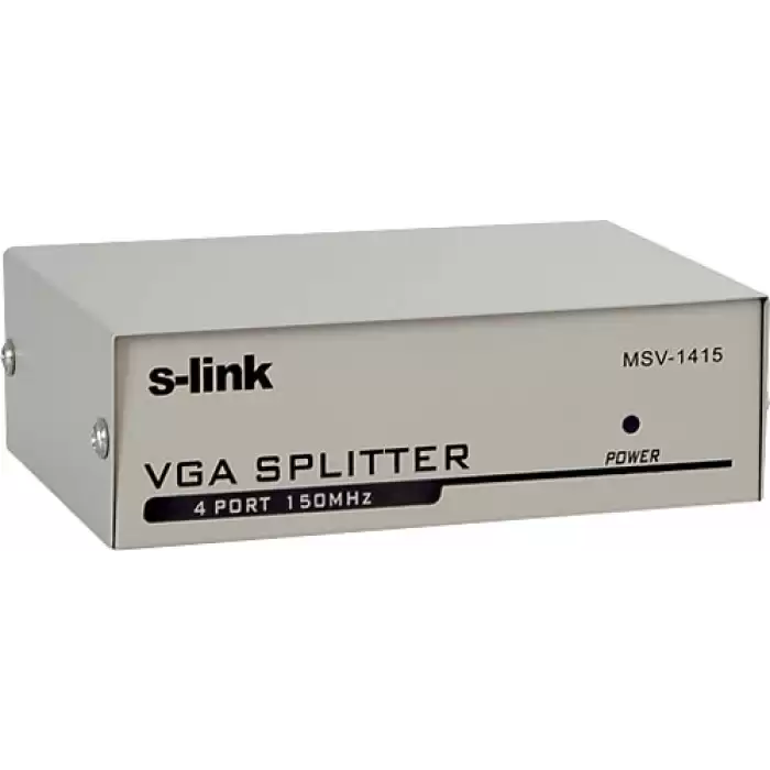 S-Link Msv-1415 1Pc-4 Vga 150Mhz Monitör Çoklayıcı