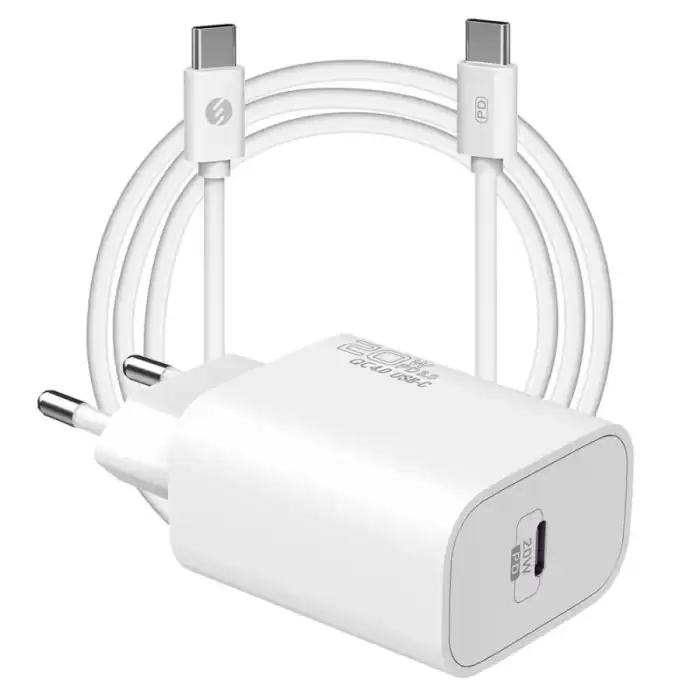 S-Link Sl-Ec62Tp Type-C 20W Pd3.0 Quick Charge Qc4.0 Kablo + Ev Şarj Adaptör