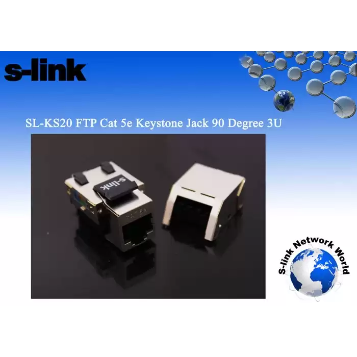 S-Link Sl-Ks20 Ftp Cat5E Kestone Jack3U 90 Dek