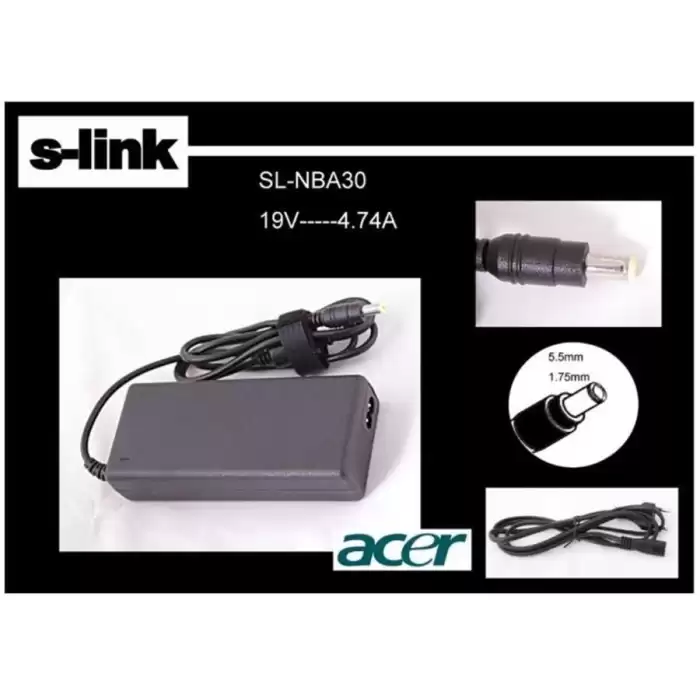 S-Link Sl-Nba30 19V 4.74A 5.5-1.75 Notebook  Adaptörü