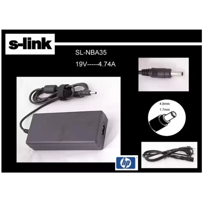 S-Link Sl-Nba35 19V 4.74A 4.8-1.7 Bullet Notebook Adaptörü