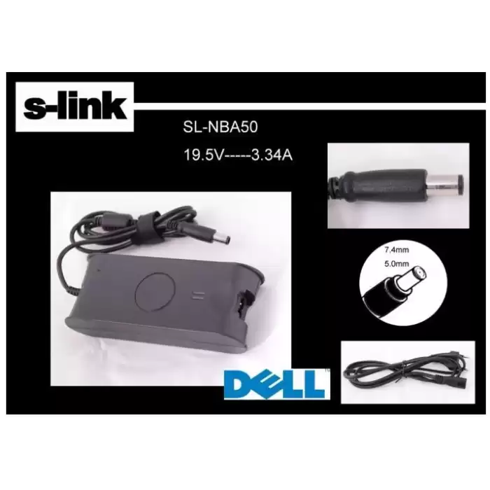 S-Link Sl-Nba50 19.5V 3.34A 7.4-5.0 Notebook Adaptörü