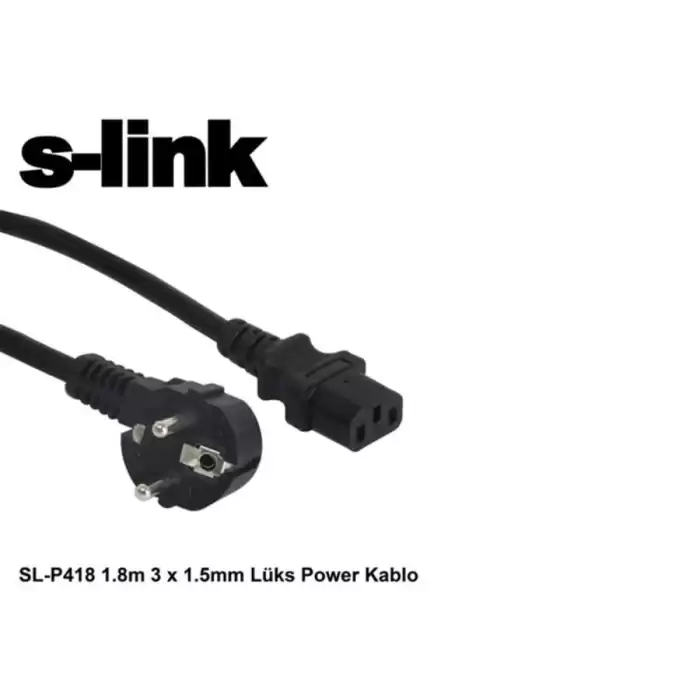 S-Link Sl-P175 1.5M  0.75Mm Lüks Power Kablo