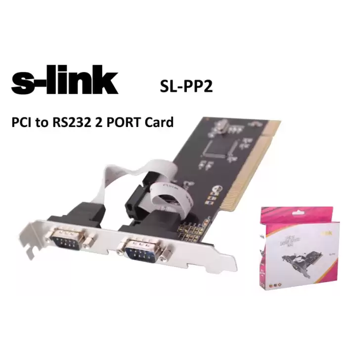 S-Link  Sl-Pp02 2 Port Rs232 Pcı Kart