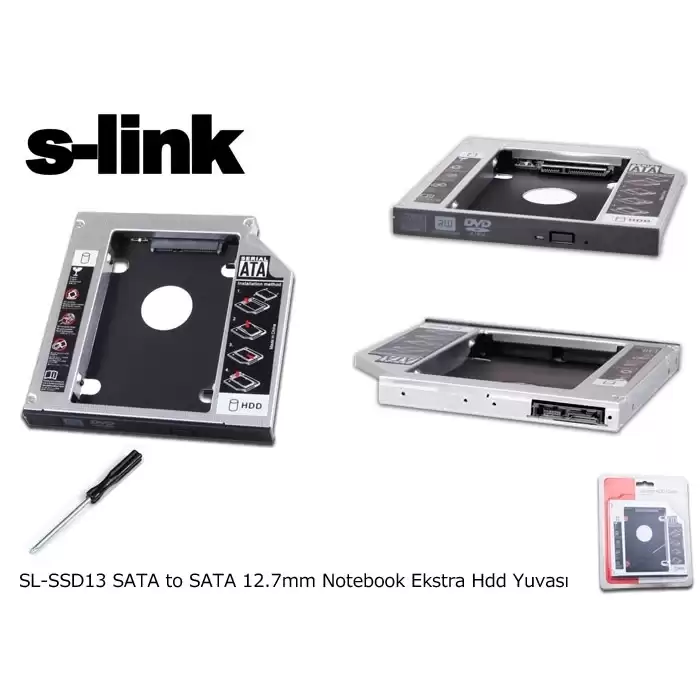 S-Link Sl-Ssd13 Sata 2.5 12.7Mm Harddisk (Hdd) Kutusu