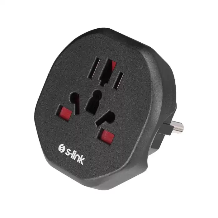 S-Link Sl-Wl09 Universal - Türk Çevirici Çevirici Priz Adaptör