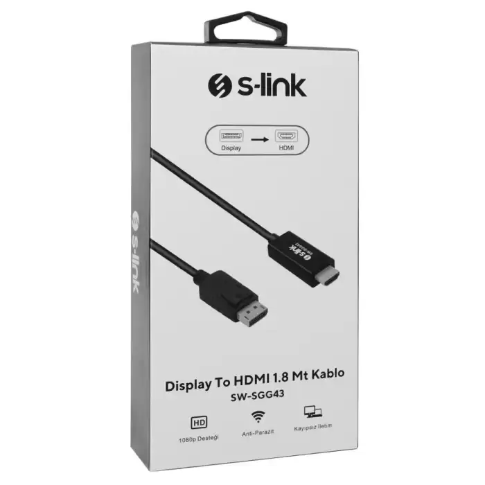 S-Link Sw-Sgg43 Display To Hdmı 1,8 Mt 1.8M Kablo