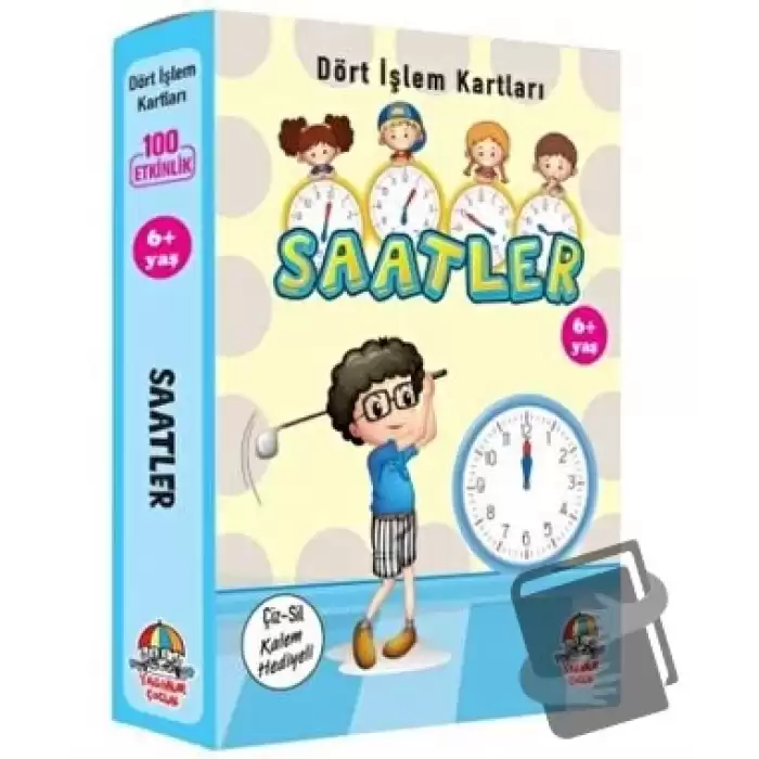 Saatler - Dört İşlem Kartları 6+ Yaş