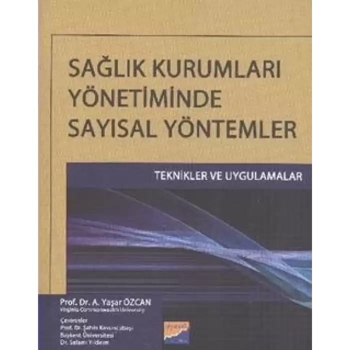 Sağlık Kurumları Yönetiminde Sayısal Yöntemler