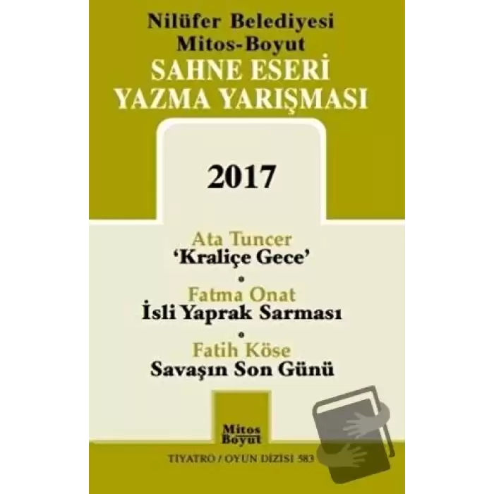 Sahne Eseri Yazma Yarışması 2017