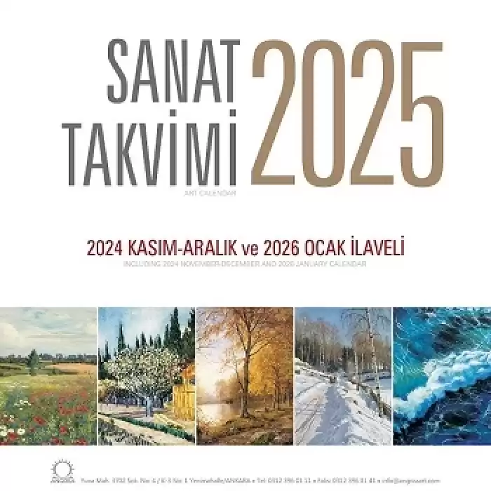 Sanat Takvimi 2025 Duvar Takvimi