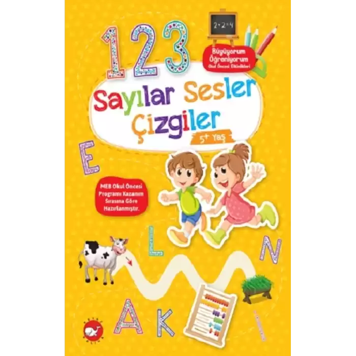 Sayılar Sesler Çizgiler (+5 Yaş) - Büyüyorum Öğreniyorum Okul Öncesi Etkinlikleri