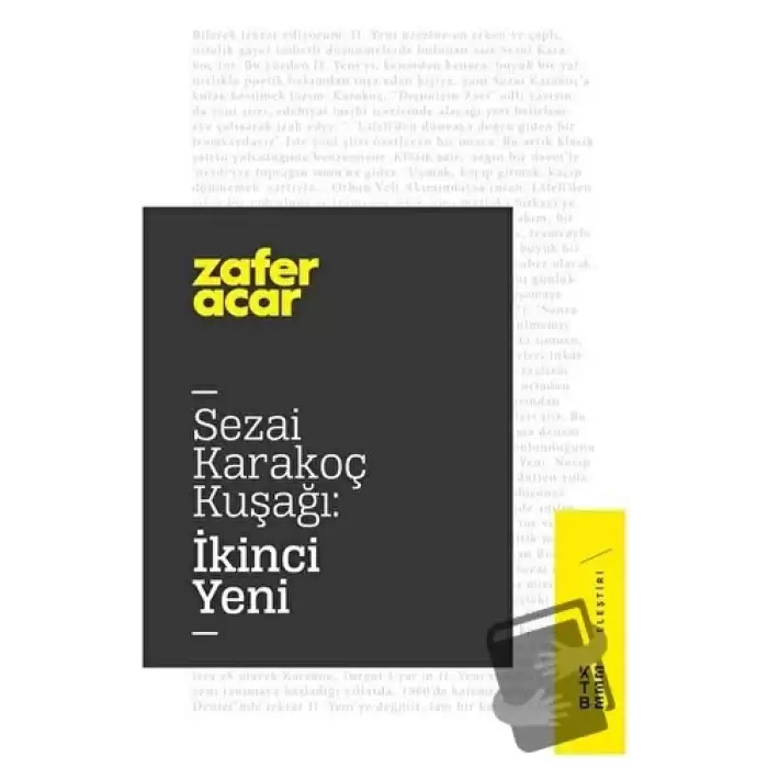 Sezai Karakoç Kuşağı: İkinci Yeni